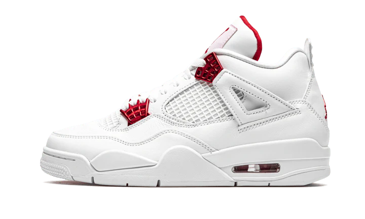 Air Jordan Air Jordan 4 Retro Metallic Red biały-czerwony - widok główny z boku | Saturaise.com