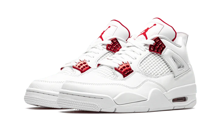 Kup oryginalne Air Jordan 4 Retro Metallic Red CT8527-112 - widok z drugiego boku - Sneakersy