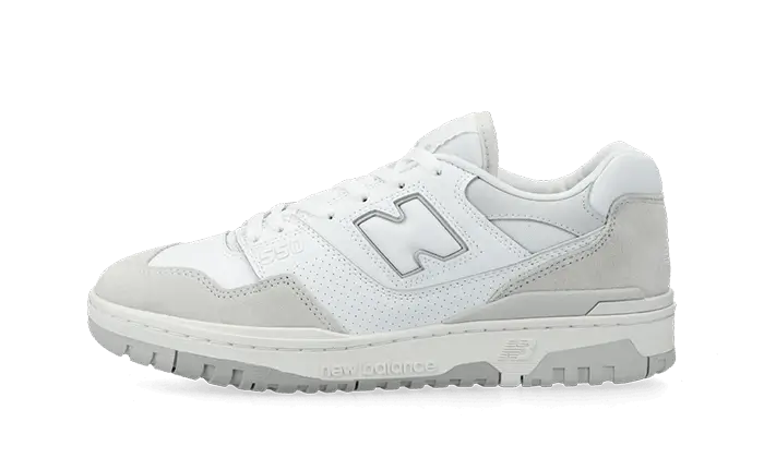 New Balance 550 White Summer Fog biały-szary - widok główny z boku | Saturaise.com