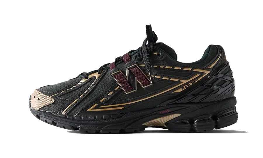 New Balance 1906R Kith Black czarny-burgundowy - widok główny z boku | Saturaise.com