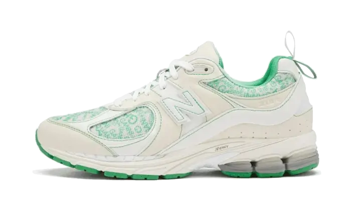 New Balance 2002R GANNI Turtledove zielony-beżowy - widok główny z boku | Saturaise.com
