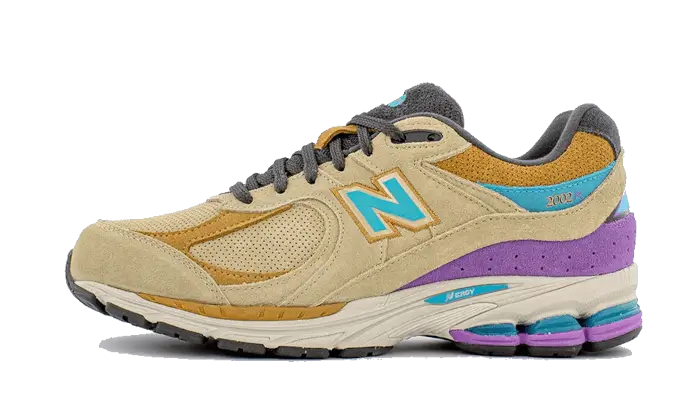 New Balance 2002R J.Crew Incense biały-zielony - widok główny z boku | Saturaise.com