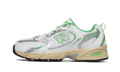 New Balance 530 White Palm Leaf biały-zielony - widok główny z boku | Saturaise.com