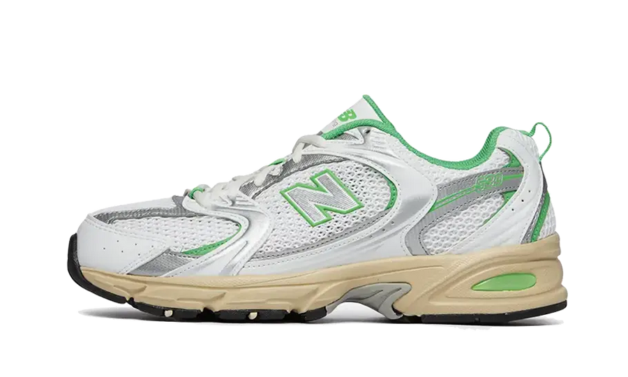 New Balance 530 White Palm Leaf biały-zielony - widok główny z boku | Saturaise.com