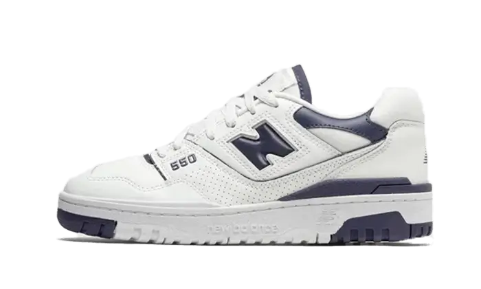New Balance 550 White Dark Mercury biały-brązowy - widok główny z boku | Saturaise.com