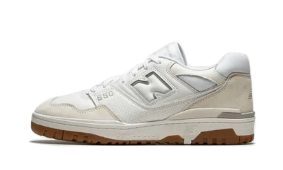New Balance 550 White Gum biały-brązowy - widok główny z boku | Saturaise.com