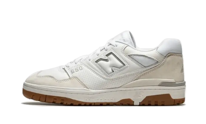New Balance 550 White Gum biały-brązowy - widok główny z boku | Saturaise.com