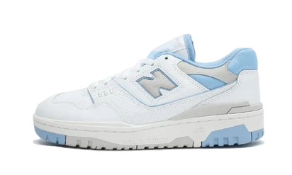 New Balance 550 White University Blue niebiesko-biały - widok główny z boku | Saturaise.com