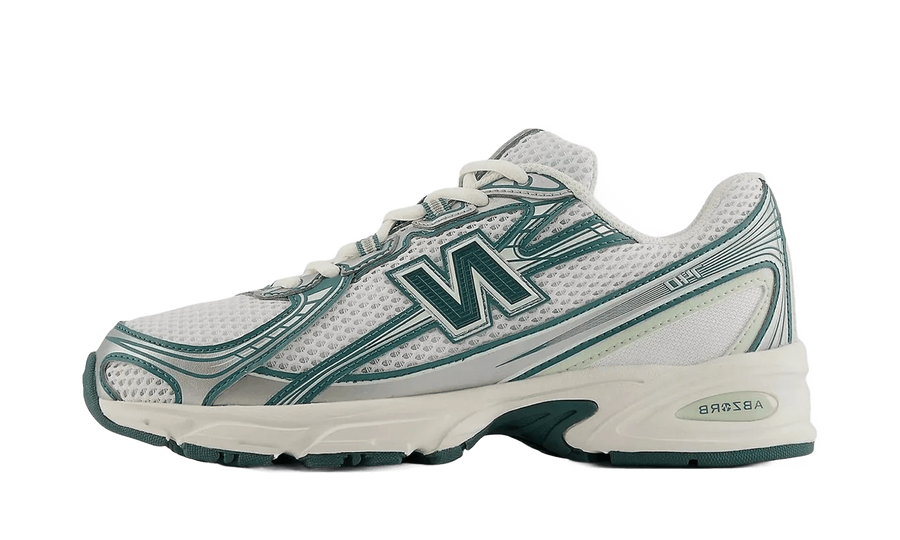 New Balance New Balance 740v2 White Marsh Green biały-zielony - widok główny z boku | Saturaise.com