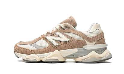 New Balance 9060 Driftwood szary-różowy - widok główny z boku | Saturaise.com