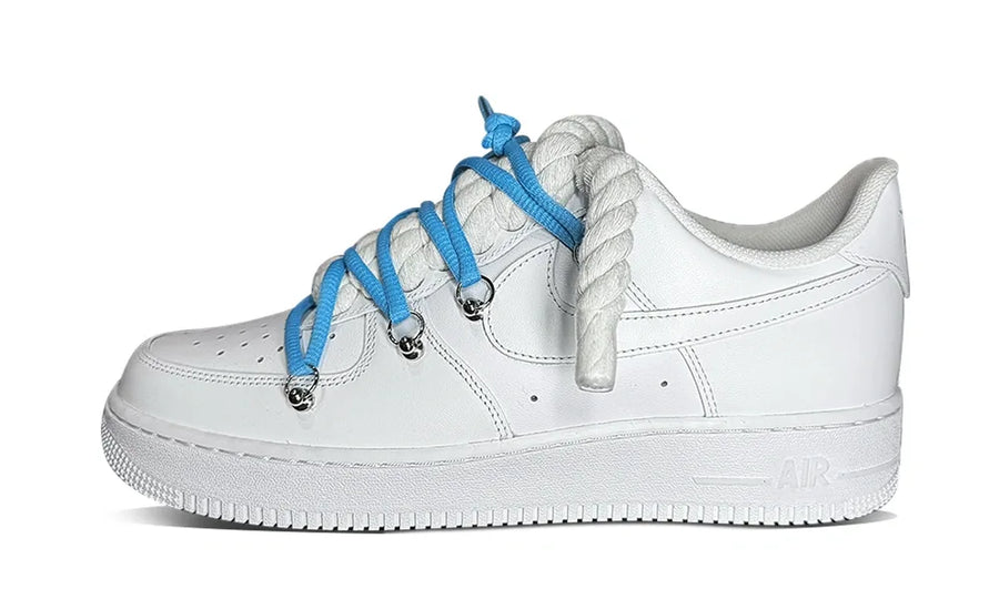 Nike Air Force 1 Low Rope & „Off White Blue Laces”