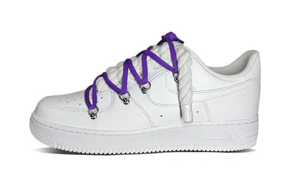Nike Air Force 1 Low Rope & „Off White Violet Laces”