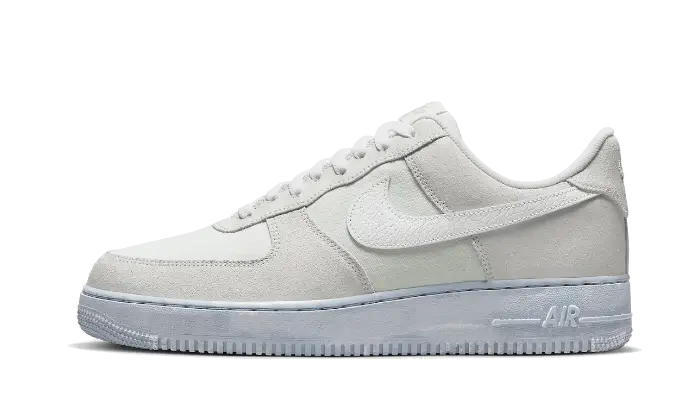 Nike Air Force 1 Low Summit White biały-niebieski - widok główny z boku | Saturaise.com