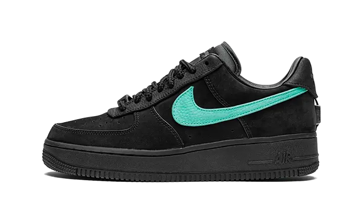 Nike Air Force 1 Low SP Tiffany And Co. turkusowo-czarny - widok główny z boku | Saturaise.com