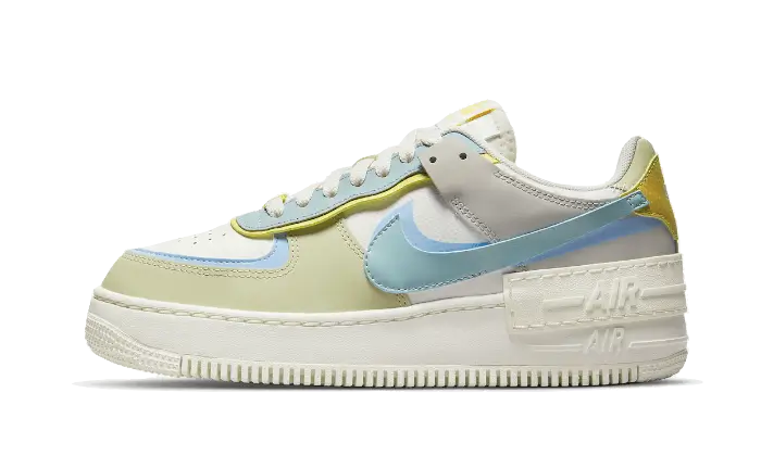 Nike Air Force 1 Shadow Ocean Cube czarno-szary - widok główny z boku | Saturaise.com