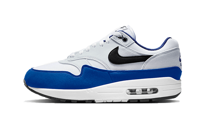 Nike Air Max 1 Deep Royal Blue czarno-niebieski - widok główny z boku | Saturaise.com