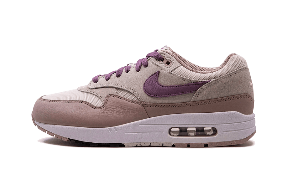 Nike Air Max 1 SC Light Bone Violet Dust szary-fioletowy - widok główny z boku | Saturaise.com