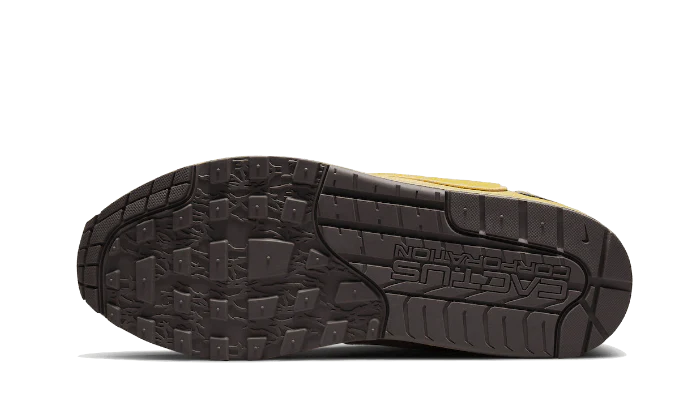 Buty Yeezy Air Max 1 Travis Scott Cactus Jack Saturn Gold - widok z przodu - Rozmiary EU