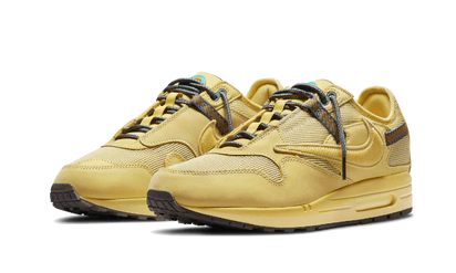 Kup oryginalne Air Max 1 Travis Scott Cactus Jack Saturn Gold DO9392-700 - widok z drugiego boku - Sneakersy