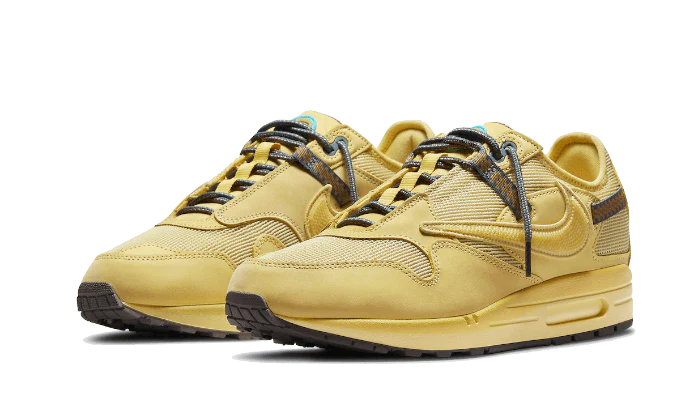 Kup oryginalne Air Max 1 Travis Scott Cactus Jack Saturn Gold DO9392-700 - widok z drugiego boku - Sneakersy