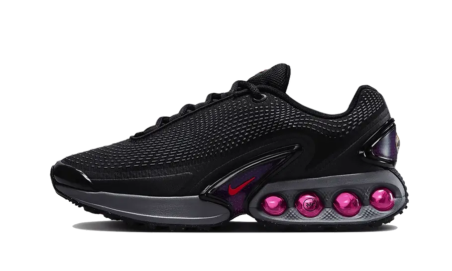 Nike Air Max DN All Night czarny-czerwony - widok główny z boku | Saturaise.com