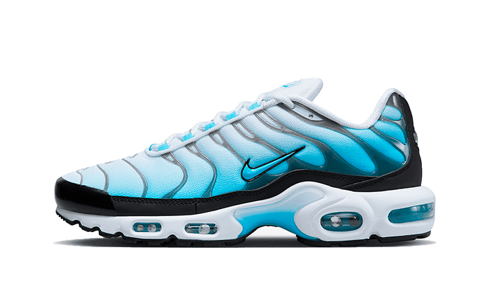 Nike Air Max Plus Baltic Blue czarny-biały - widok główny z boku | Saturaise.com