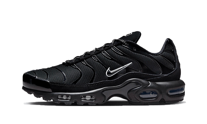 Nike Air Max Plus Black Blue Red czarny-czerwony - widok główny z boku | Saturaise.com