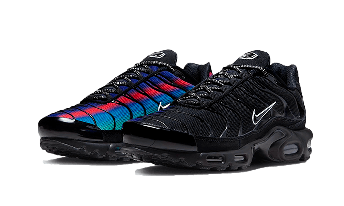 Kup oryginalne Air Max Plus Black Blue Red DZ4509-001 - widok z drugiego boku - Sneakersy