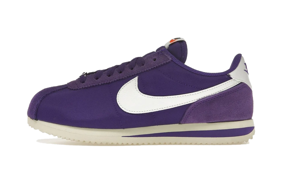 Nike Nike Cortez Textile Field Purple Alabaster Safety Orange Summit White czarno-szary - widok główny z boku | Saturaise.com