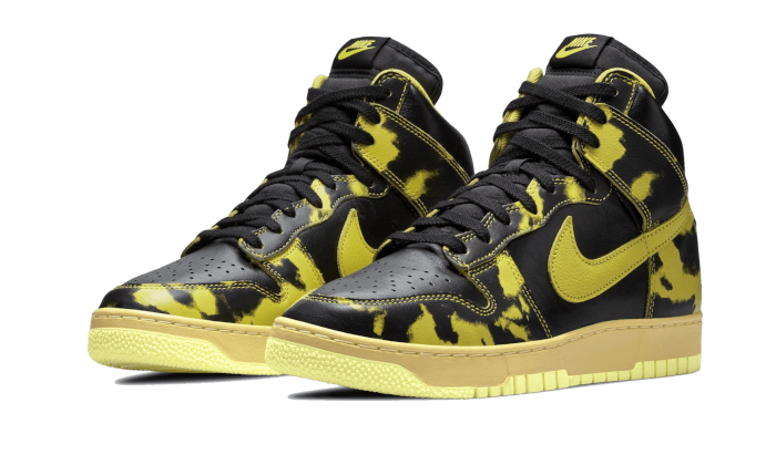 Kup oryginalne Dunk High 1985 Acid Wash Yellow - widok z drugiego boku - Sneakersy