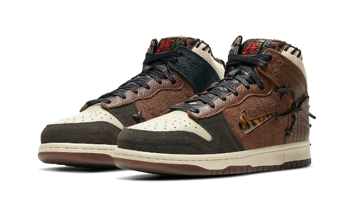 Kup oryginalne Dunk High Bodega Legend Fauna Brown - widok z drugiego boku - Sneakersy