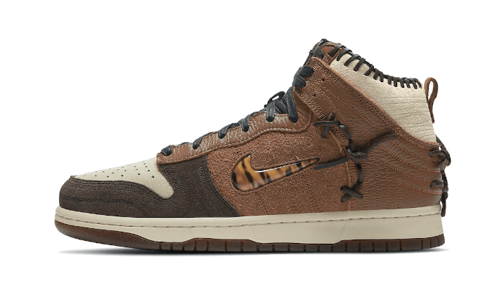 Nike Dunk High Bodega Legend Fauna Brown brązowy - widok główny z boku | Saturaise.com