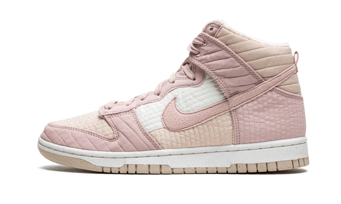 Nike Dunk High LX Next Nature Pink Oxford biały-różowy - widok główny z boku | Saturaise.com