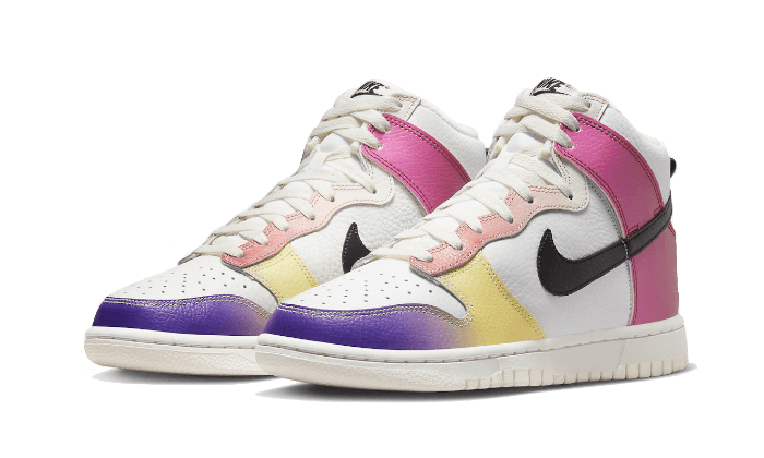 Kup oryginalne Dunk High Multi-Color Gradient - widok z drugiego boku - Sneakersy