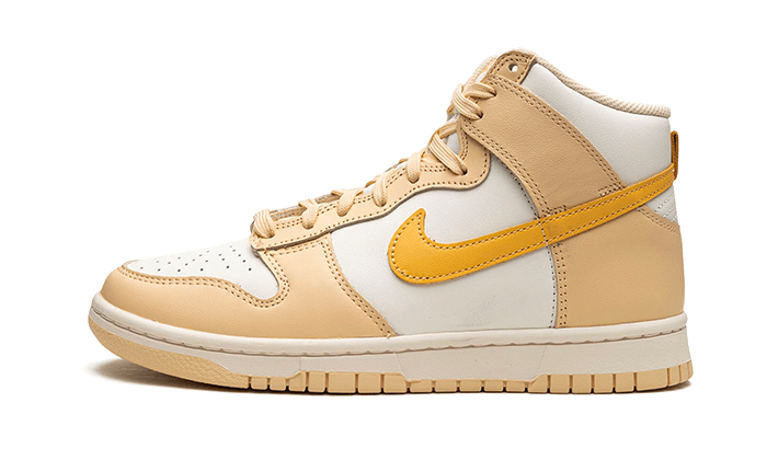 Nike Dunk High Pale Vanilla biały-beżowy - widok główny z boku | Saturaise.com