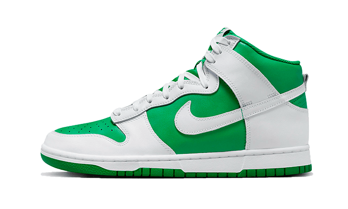 Nike Dunk High Pine Green zielono-czarny - widok główny z boku | Saturaise.com