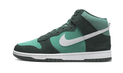 Nike Dunk High Retro SE Athletic Club biały-czerwony - widok główny z boku | Saturaise.com