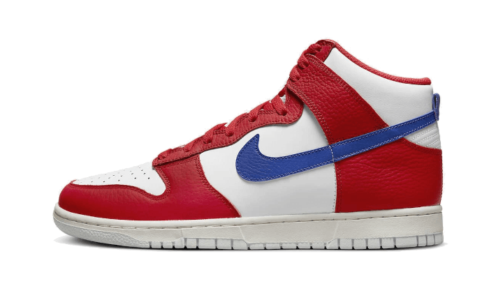 Nike NIKE Dunk High 4th of July (2022) czarno-niebieski - widok główny z boku | Saturaise.com