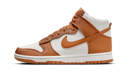 Nike Dunk High Satin Curry czarny-biały - widok główny z boku | Saturaise.com