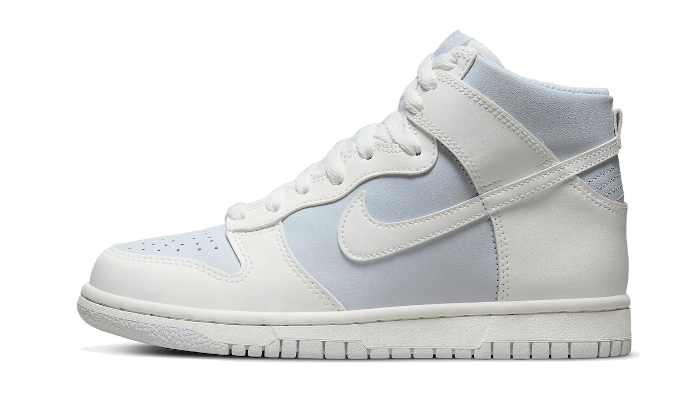 Nike Dunk High Summit White Football Grey biały-szary - widok główny z boku | Saturaise.com