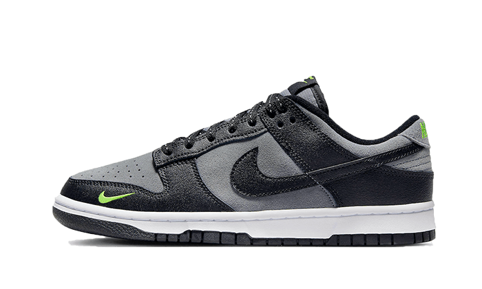 Nike Dunk Low Black Grey Green Strike żółto-czarny - widok główny z boku | Saturaise.com