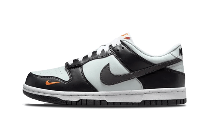 Nike Dunk Low Black Grey Orange czarny-czerwony - widok główny z boku | Saturaise.com