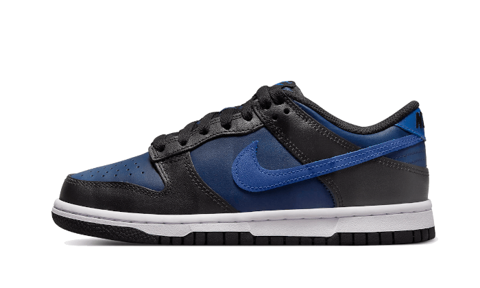 Nike Dunk Low Black Navy czarno-niebieski - widok główny z boku | Saturaise.com