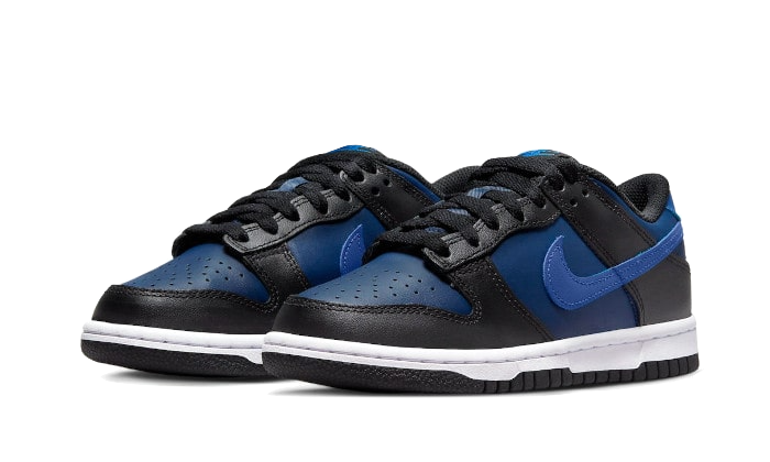 Kup oryginalne Dunk Low Black Navy DH9765-402 - widok z drugiego boku - Sneakersy