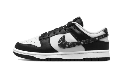 Nike Dunk Low Paisley Black czarny-biały - widok główny z boku | Saturaise.com