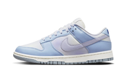 Nike Dunk Low White Blue Airbrush biały-niebieski - widok główny z boku | Saturaise.com
