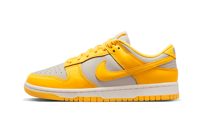 Nike Dunk Low Citron Pulse szaro-czarny - widok główny z boku | Saturaise.com