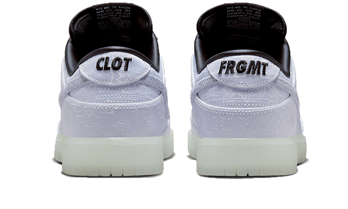 Buty Nike Dunk Low CLOT Fragment White - widok z przodu - Rozmiary EU