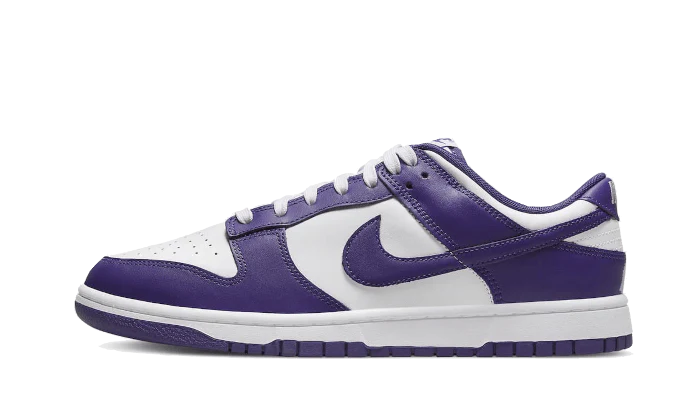 Nike Dunk Low Court Purple (2022) fioletowo-biały - widok główny z boku | Saturaise.com