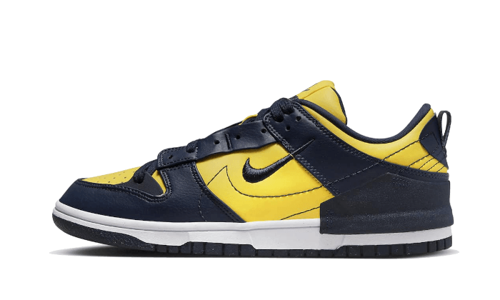 Nike Dunk Low Disrupt 2 Michigan biały-granatowy - widok główny z boku | Saturaise.com